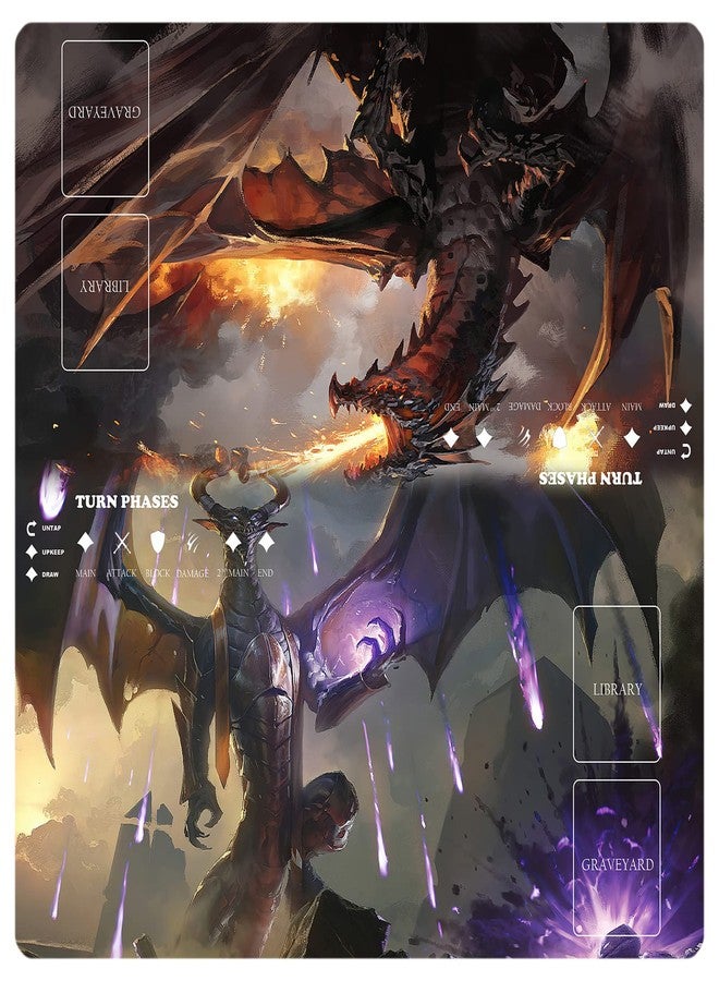 sabermaster MTG Playmat Table Mats Size 60X60 cm Mousepad Compatible for MTG RPG CCG Trading Card Game Play mats Original Play Mat Art Designs & Accessories… - Image 1